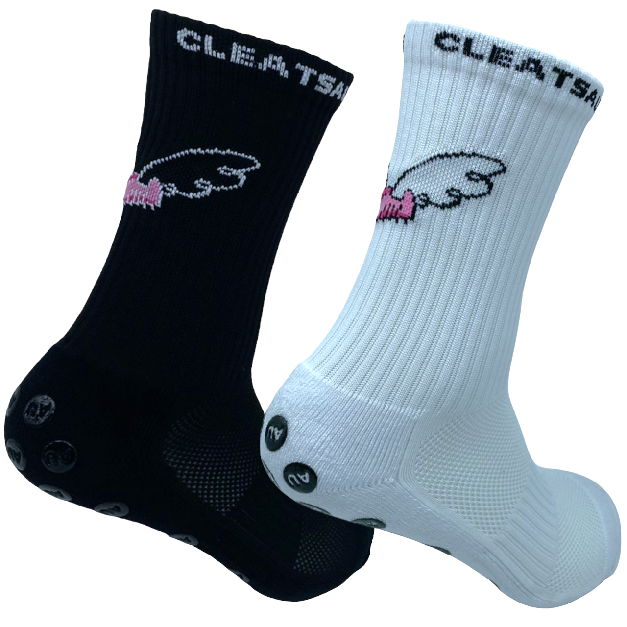 CleatsAU Grip Sock ELITE BUNDLE - Black & White