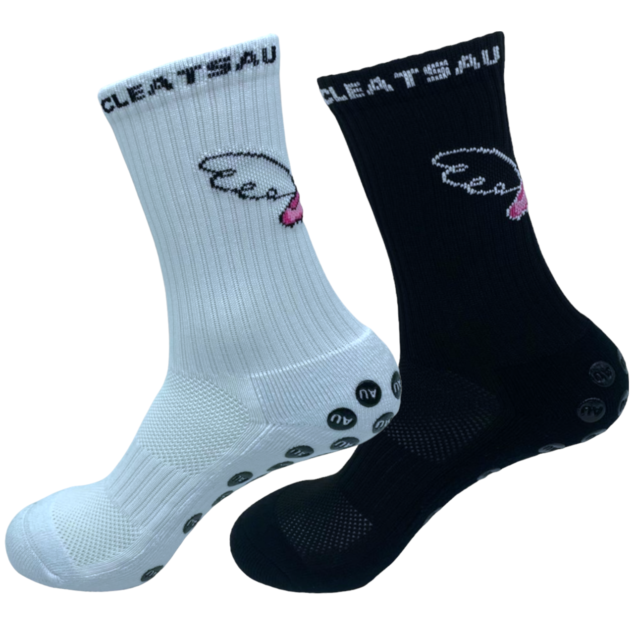 CleatsAU Grip Sock ELITE BUNDLE - Black & White