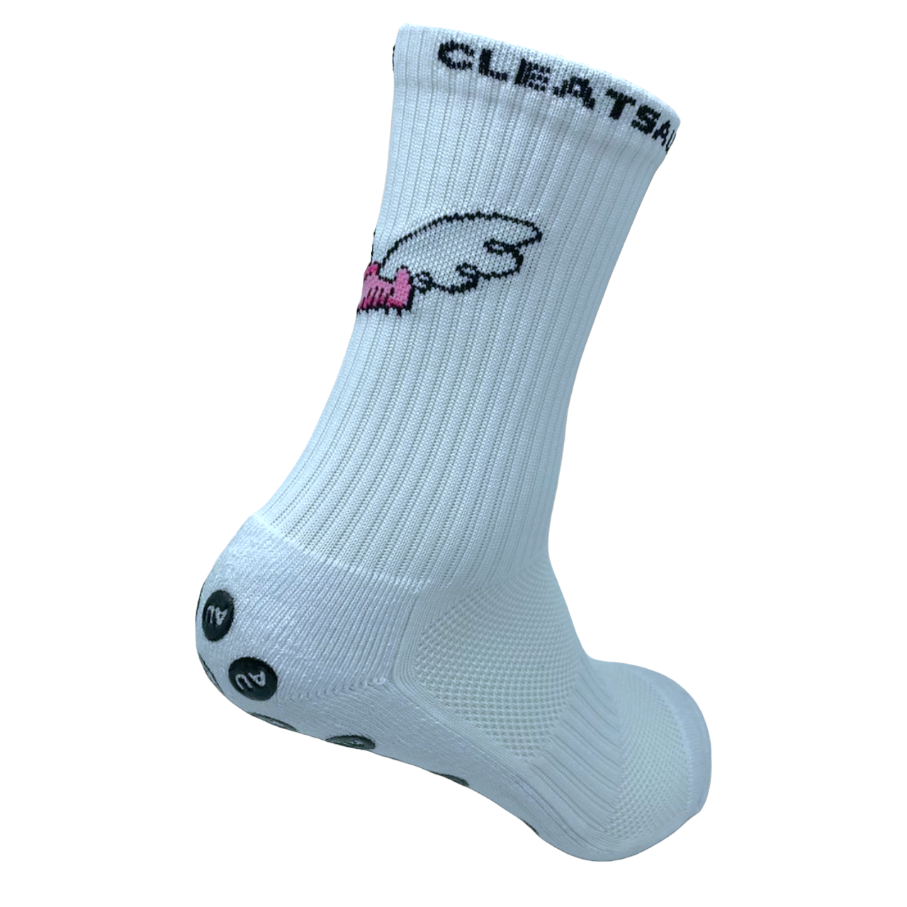 CleatsAU Grip Socks - White