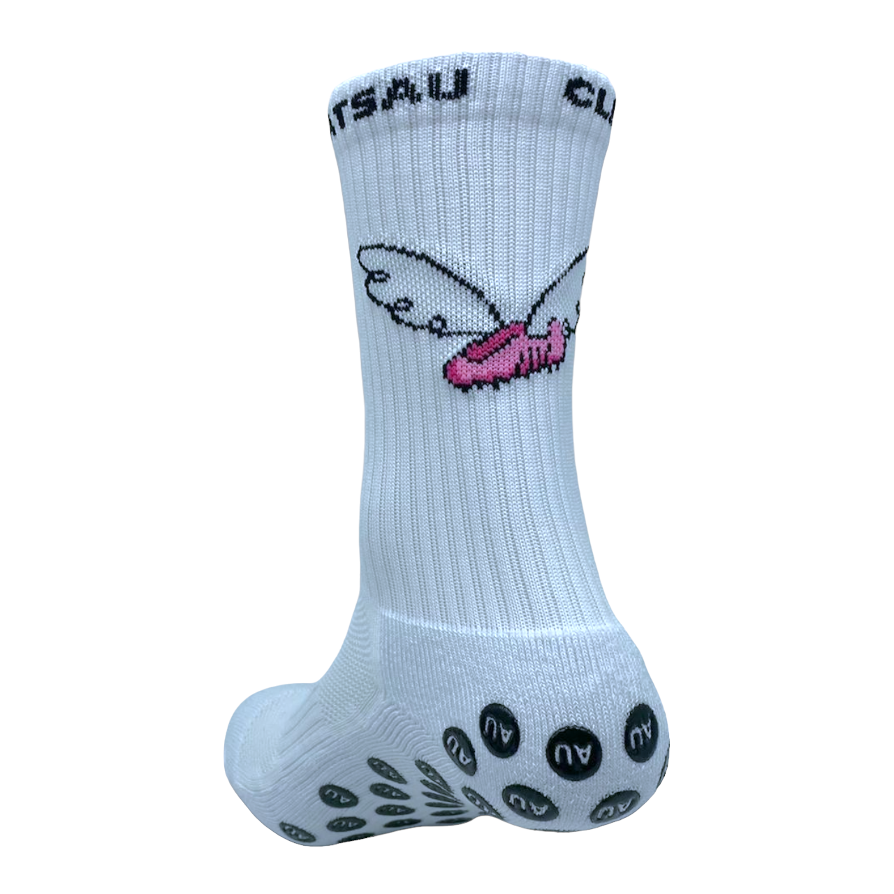 CleatsAU Grip Socks - White